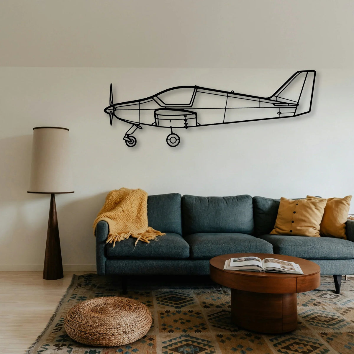 03 Loiret Classic Aircraft Silhouette Metal Wall Art - Tinvibe