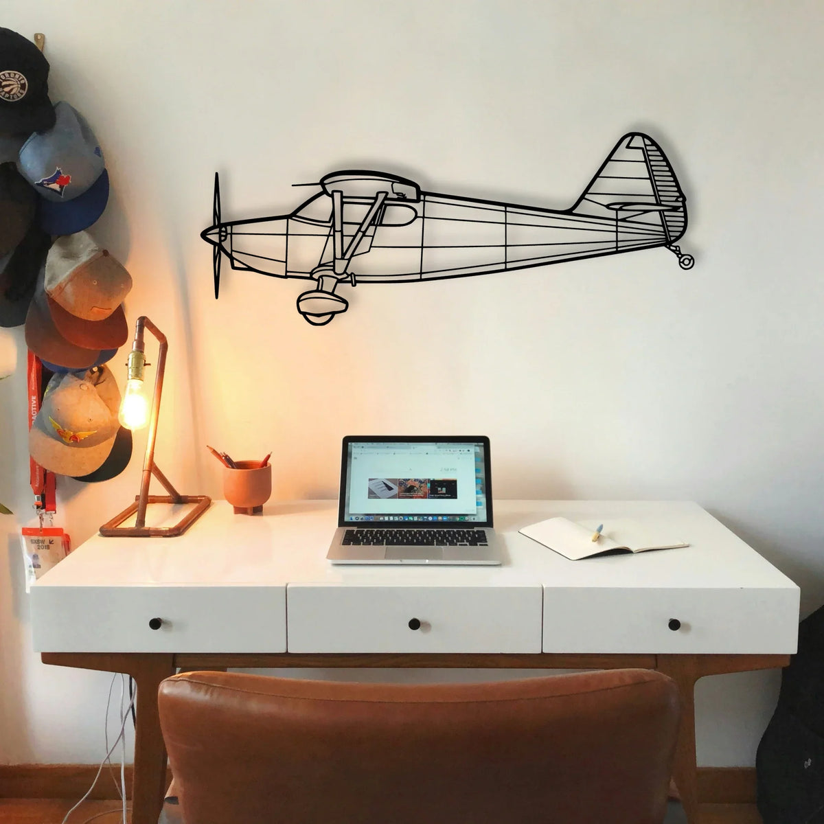 108 2 Classic Aircraft Silhouette Metal Wall Art - Tinvibe