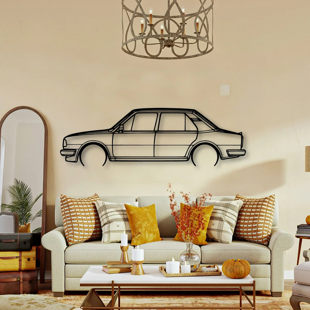 120L 1986 Classic Silhouette Metal Wall Art - Tinvibe