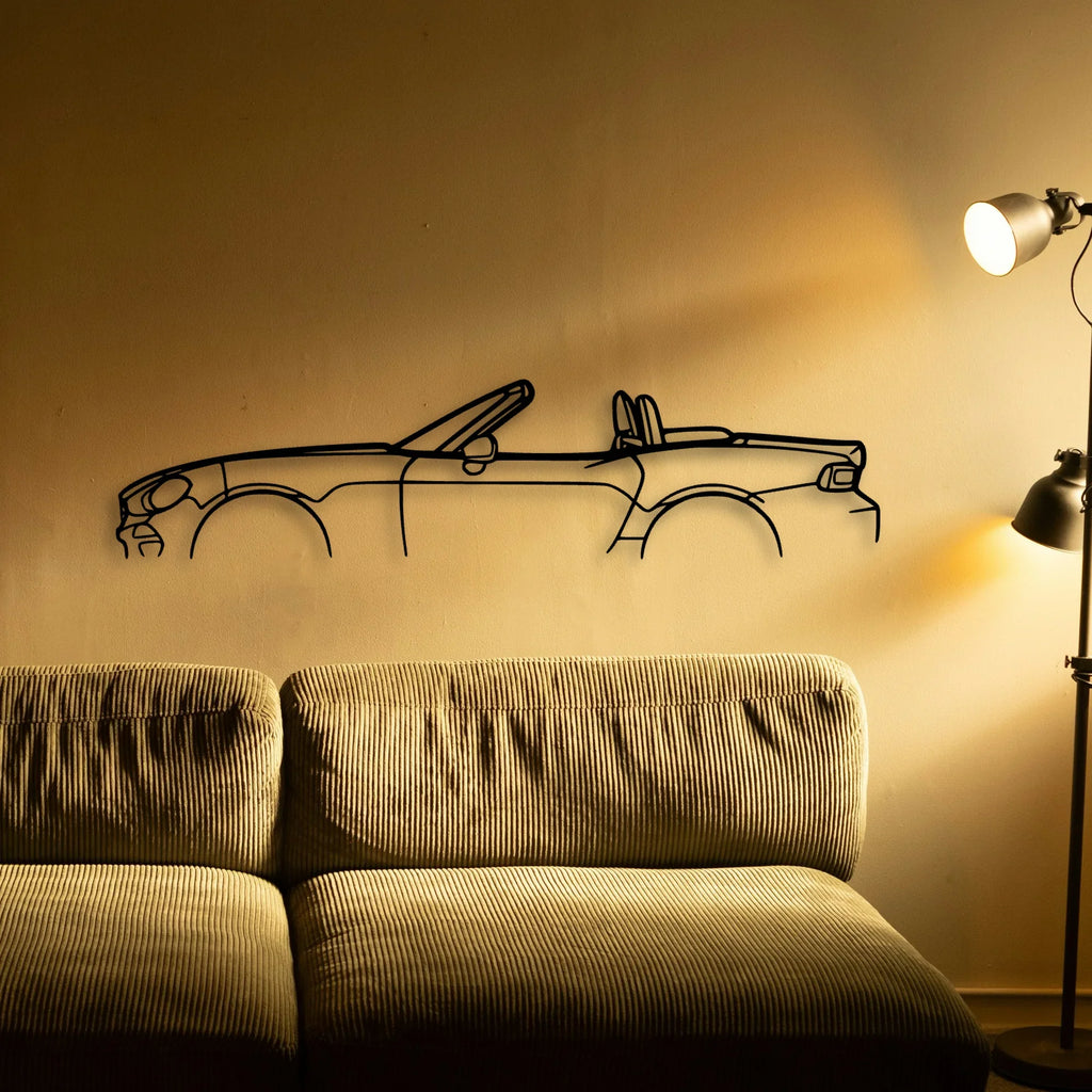 124 Spider 2019 Classic Silhouette Metal Wall Art - Tinvibe