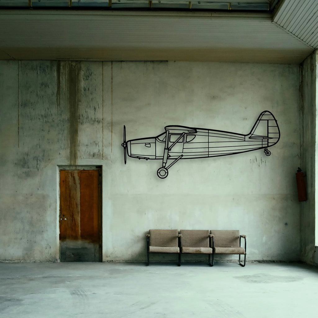 150 2 Classic Aircraft Silhouette Metal Wall Art - Tinvibe