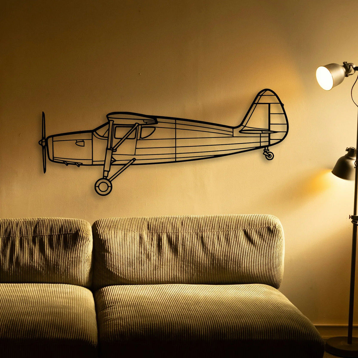 150 2 Classic Aircraft Silhouette Metal Wall Art - Tinvibe