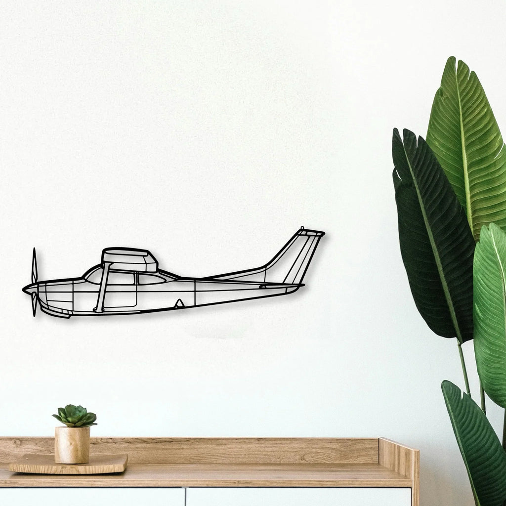 170B 5 Classic Aircraft Silhouette Metal Wall Art - Tinvibe