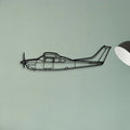 170B 9 Classic Aircraft Silhouette Metal Wall Art - Tinvibe