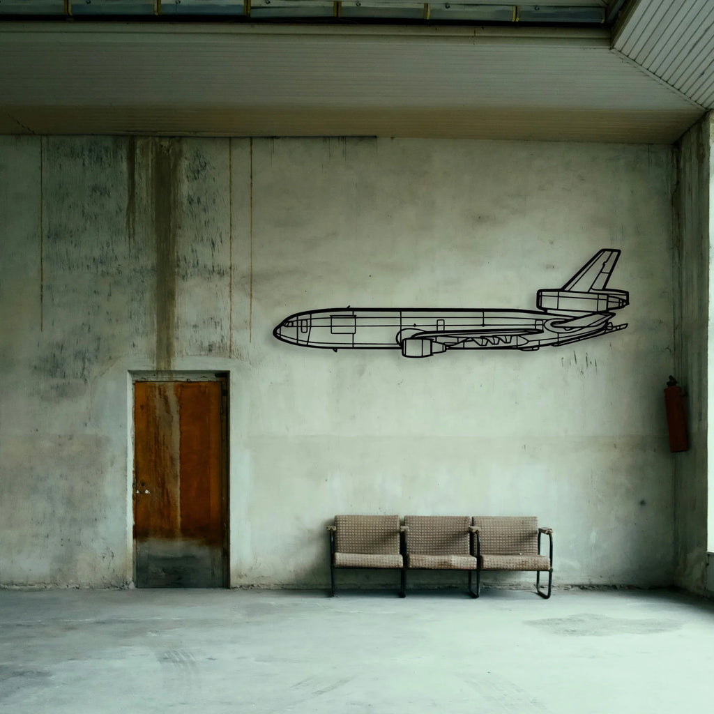 180 Skywagon 2 Classic Aircraft Silhouette Metal Wall Art - Tinvibe
