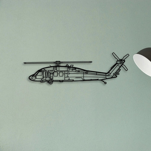 180 Skywagon 3 Classic Aircraft Silhouette Metal Wall Art - Tinvibe