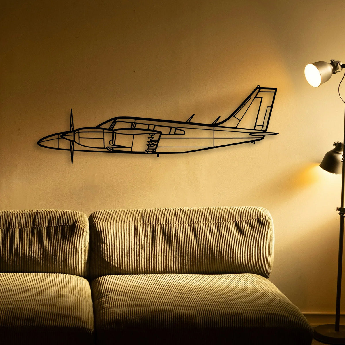 182P Skylane 2 Classic Aircraft Silhouette Metal Wall Art - Tinvibe