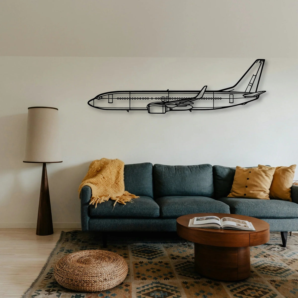 182P Skylane 3 Classic Aircraft Silhouette Metal Wall Art - Tinvibe