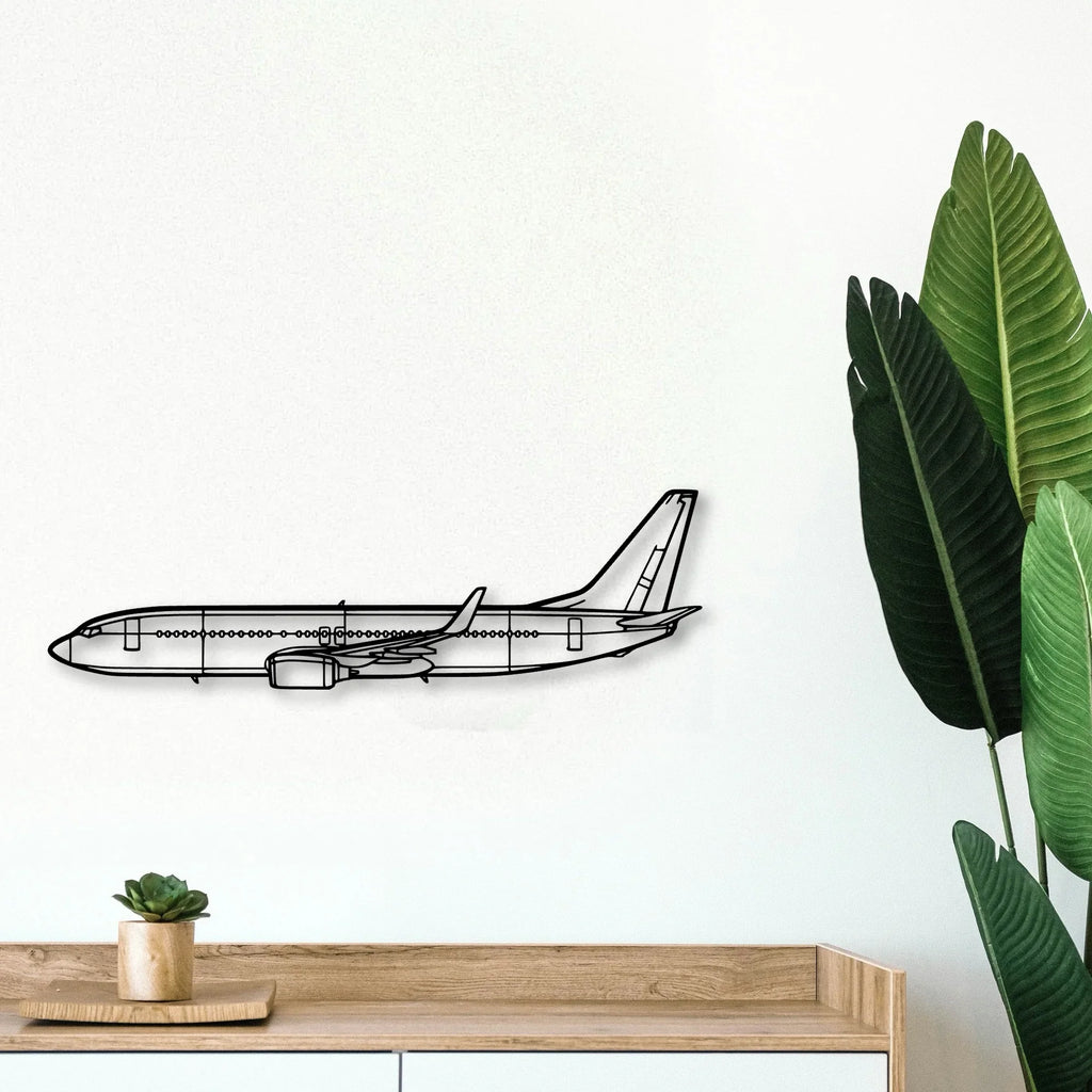 182P Skylane 3 Classic Aircraft Silhouette Metal Wall Art - Tinvibe