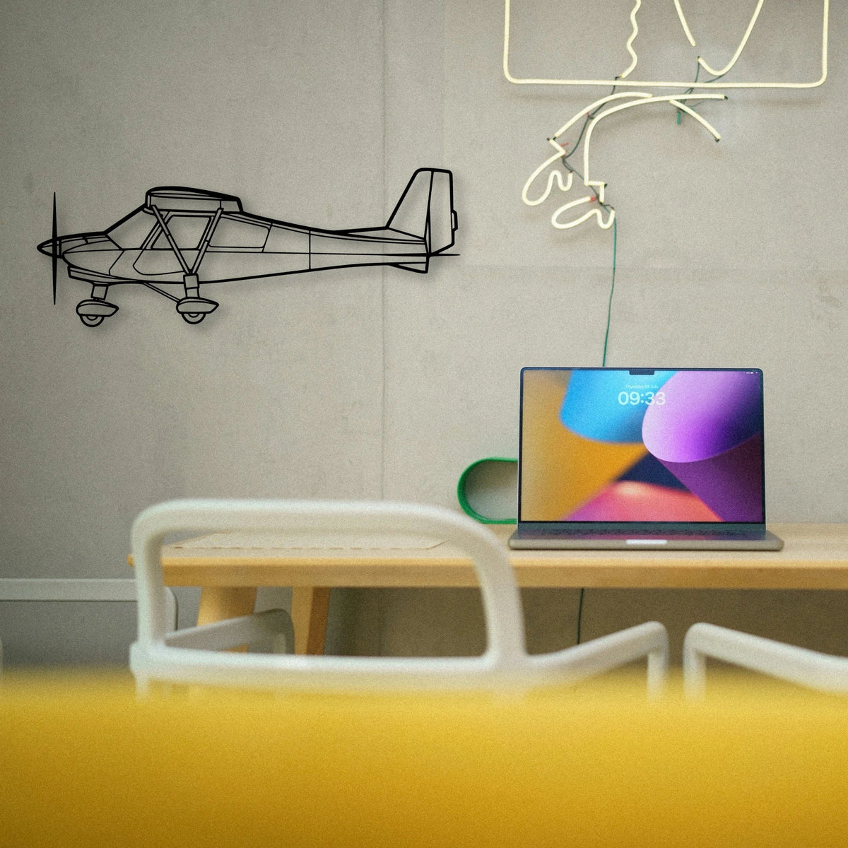 182P Skylane 4 Classic Aircraft Silhouette Metal Wall Art - Tinvibe