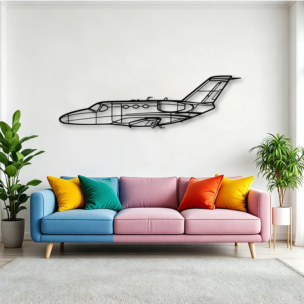 182P Skylane Classic Aircraft Silhouette Metal Wall Art - Tinvibe