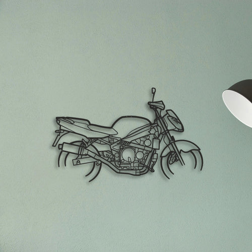 1998 Kawasaki ZX6R G1 Classic Motorcycle Silhouette Metal Wall Art - Tinvibe