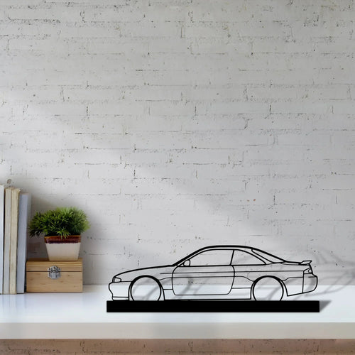 200sx-s14 Silhouette Metal Art Stand - Tinvibe