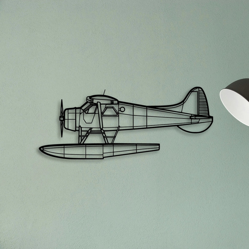 201 Standard Libelle 2 Classic Aircraft Silhouette Metal Wall Art - Tinvibe