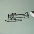 201 Standard Libelle 2 Classic Aircraft Silhouette Metal Wall Art - Tinvibe