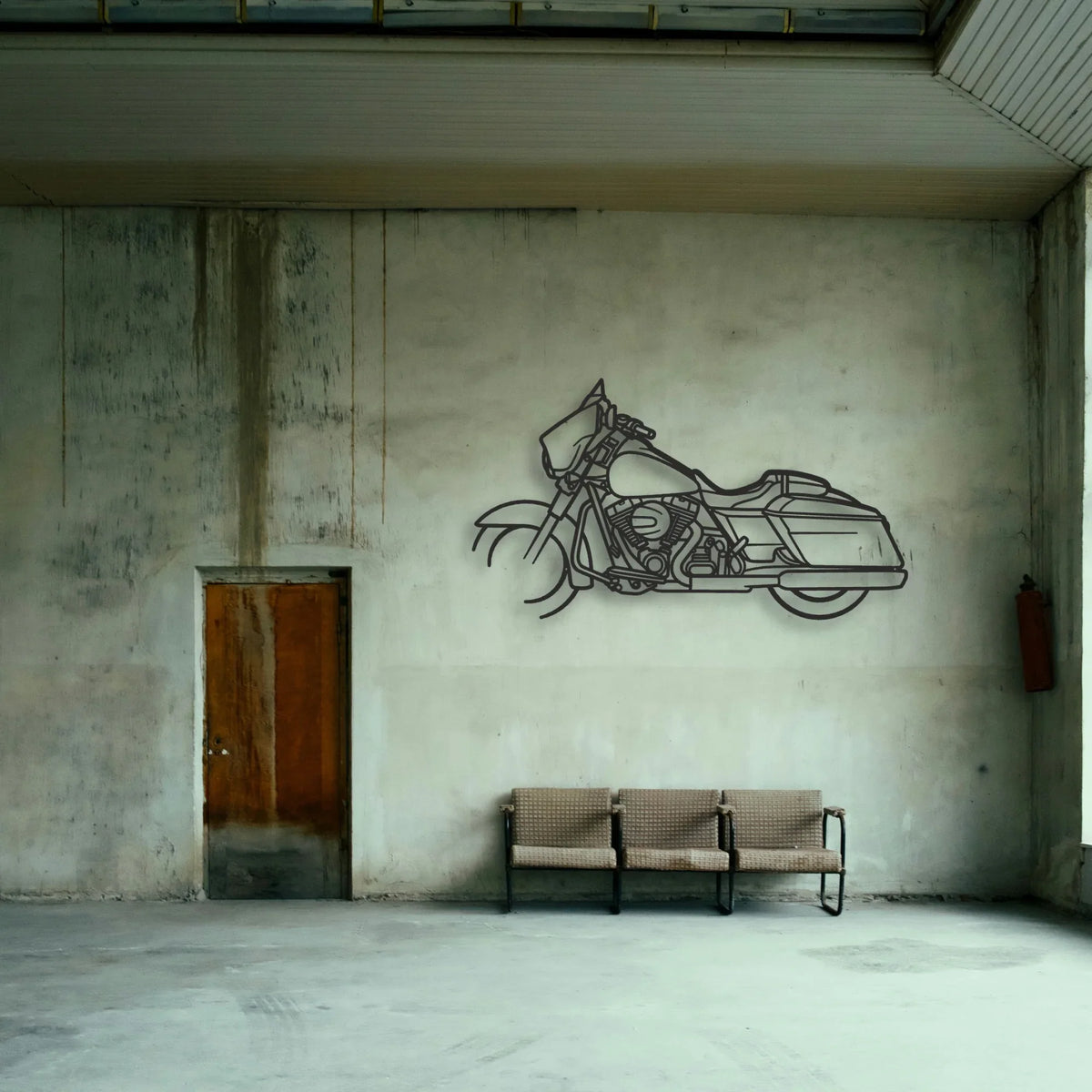 2015 Harley Davidson Street Glide Special Classic Motorcycle Silhouette Metal Wall Art - Tinvibe