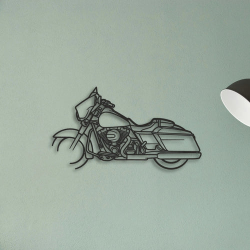 2015 Harley Davidson Street Glide Special Classic Motorcycle Silhouette Metal Wall Art - Tinvibe