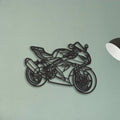 2017 Suzuki GSX R 650 Classic Motorcycle Silhouette Metal Wall Art - Tinvibe