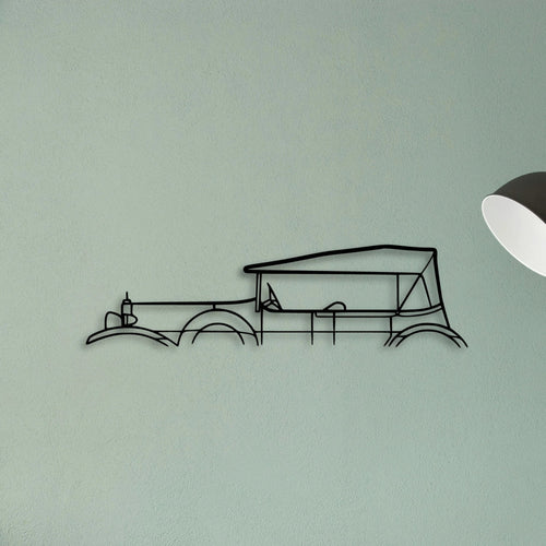20 40 Tourer 1924 Classic Silhouette Metal Wall Art - Tinvibe