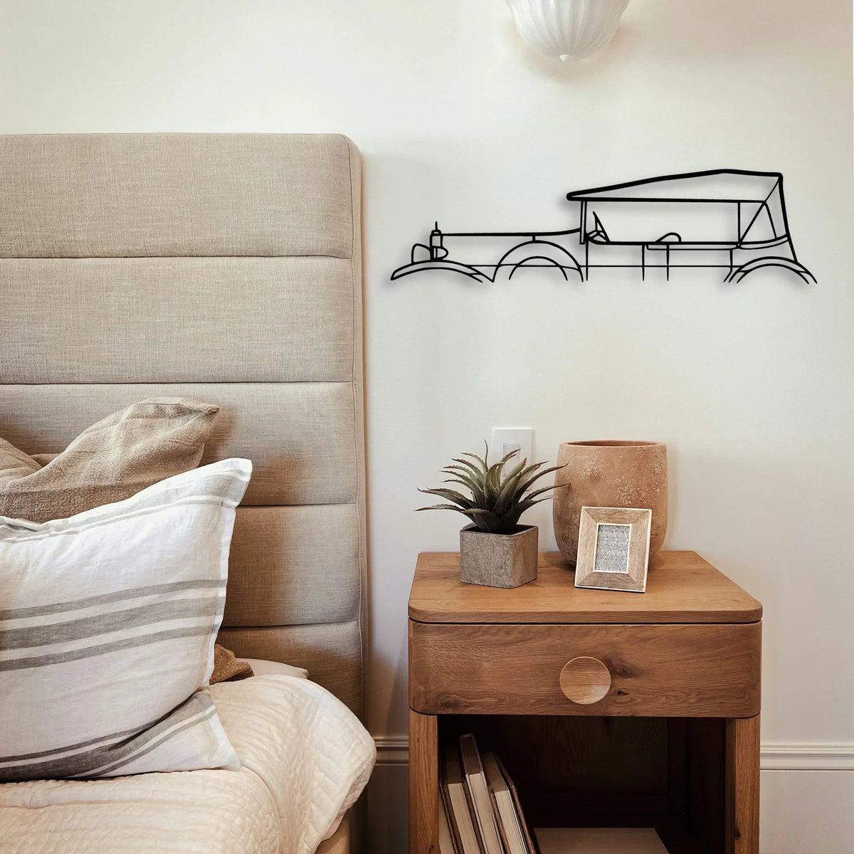20 40 Tourer 1924 Classic Silhouette Metal Wall Art - Tinvibe