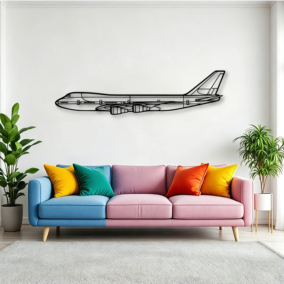 210L Centurion Classic Aircraft Silhouette Metal Wall Art - Tinvibe