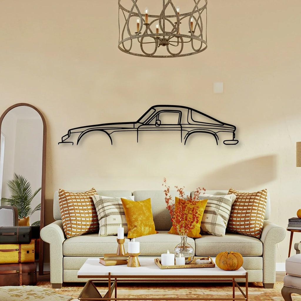 2500M 1974 Classic Silhouette Metal Wall Art - Tinvibe