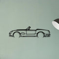 250 GT California Classic Silhouette Metal Wall Art - Tinvibe