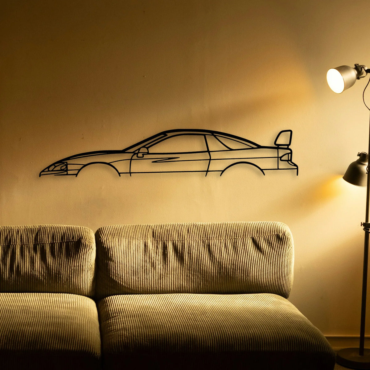 3000GT 1999 Classic Silhouette Metal Wall Art - Tinvibe