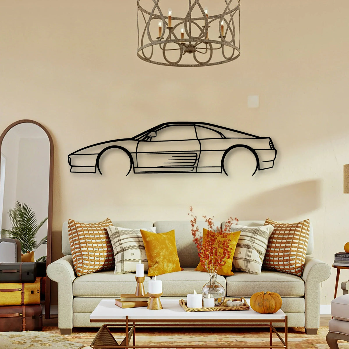 348 TS Classic Silhouette Metal Wall Art - Tinvibe