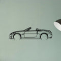 350z Roadster Classic Silhouette Metal Wall Art - Tinvibe