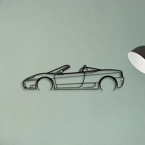 360 Spyder Classic Silhouette Metal Wall Art - Tinvibe