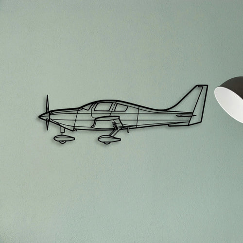 400 Classic Aircraft Silhouette Metal Wall Art - Tinvibe