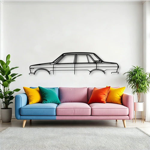 510 1970 Classic Silhouette Metal Wall Art - Tinvibe
