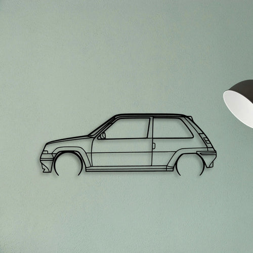 5 GT Turbo Classic Silhouette Metal Wall Art - Tinvibe