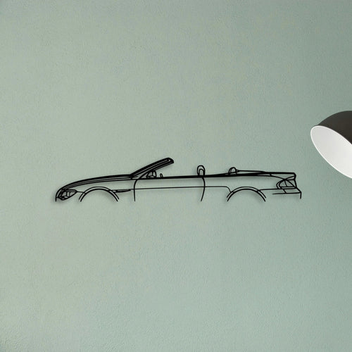 6 Series Convertible Classic Silhouette Metal Wall Art - Tinvibe