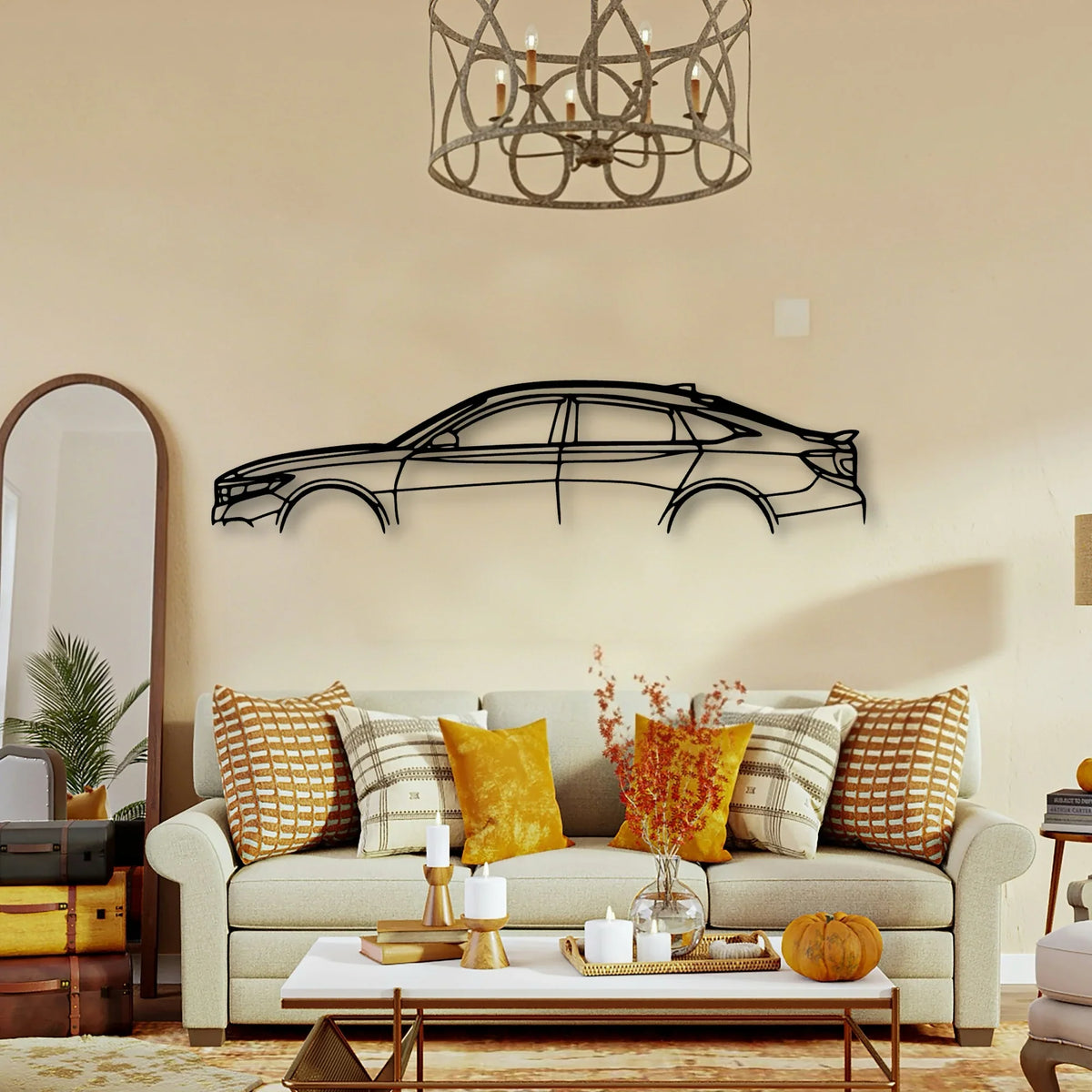Accord Sport 2020 Classic Silhouette Metal Wall Art - Tinvibe