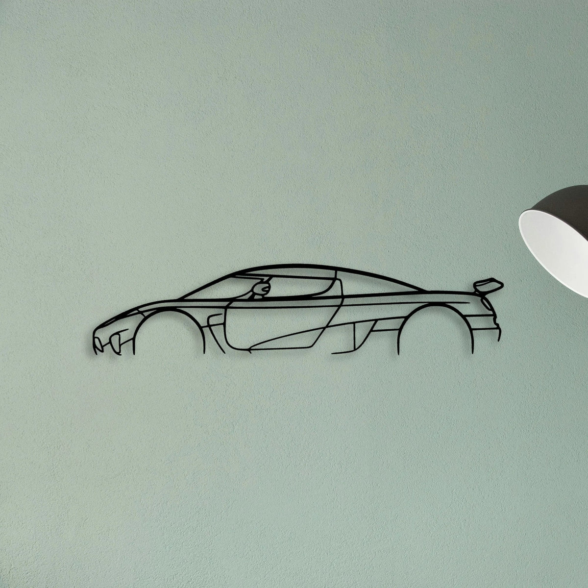 Agera R Classic Silhouette Metal Wall Art - Tinvibe