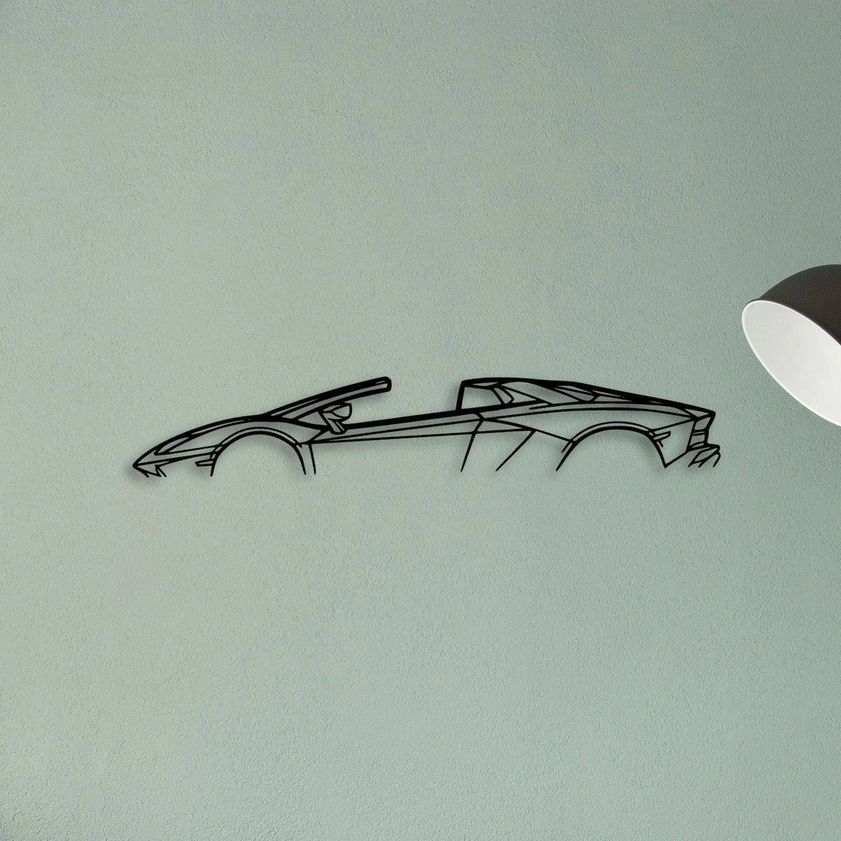 Aventador Roadster 2019 Classic Silhouette Metal Wall Art - Tinvibe