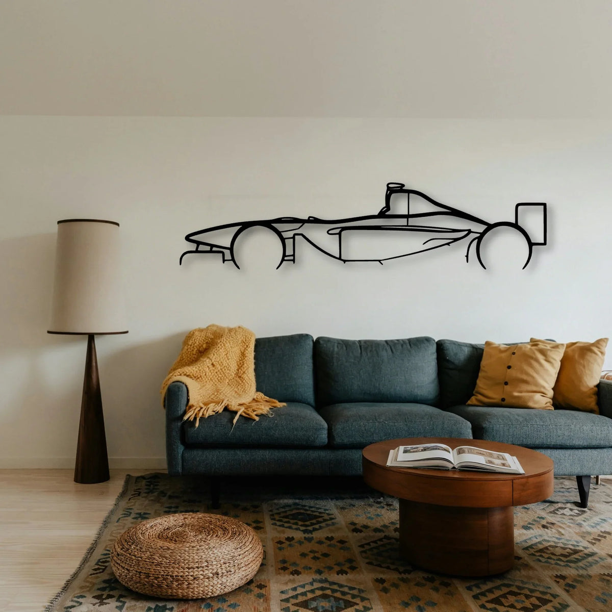 B02 50 2002 Classic Silhouette Metal Wall Art - Tinvibe