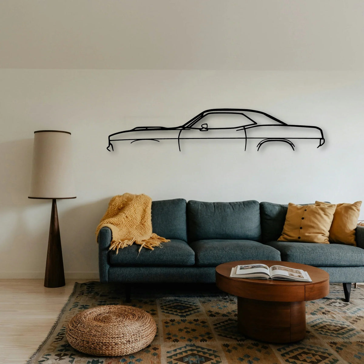 Barracuda 1970 Classic Silhouette Metal Wall Art - Tinvibe
