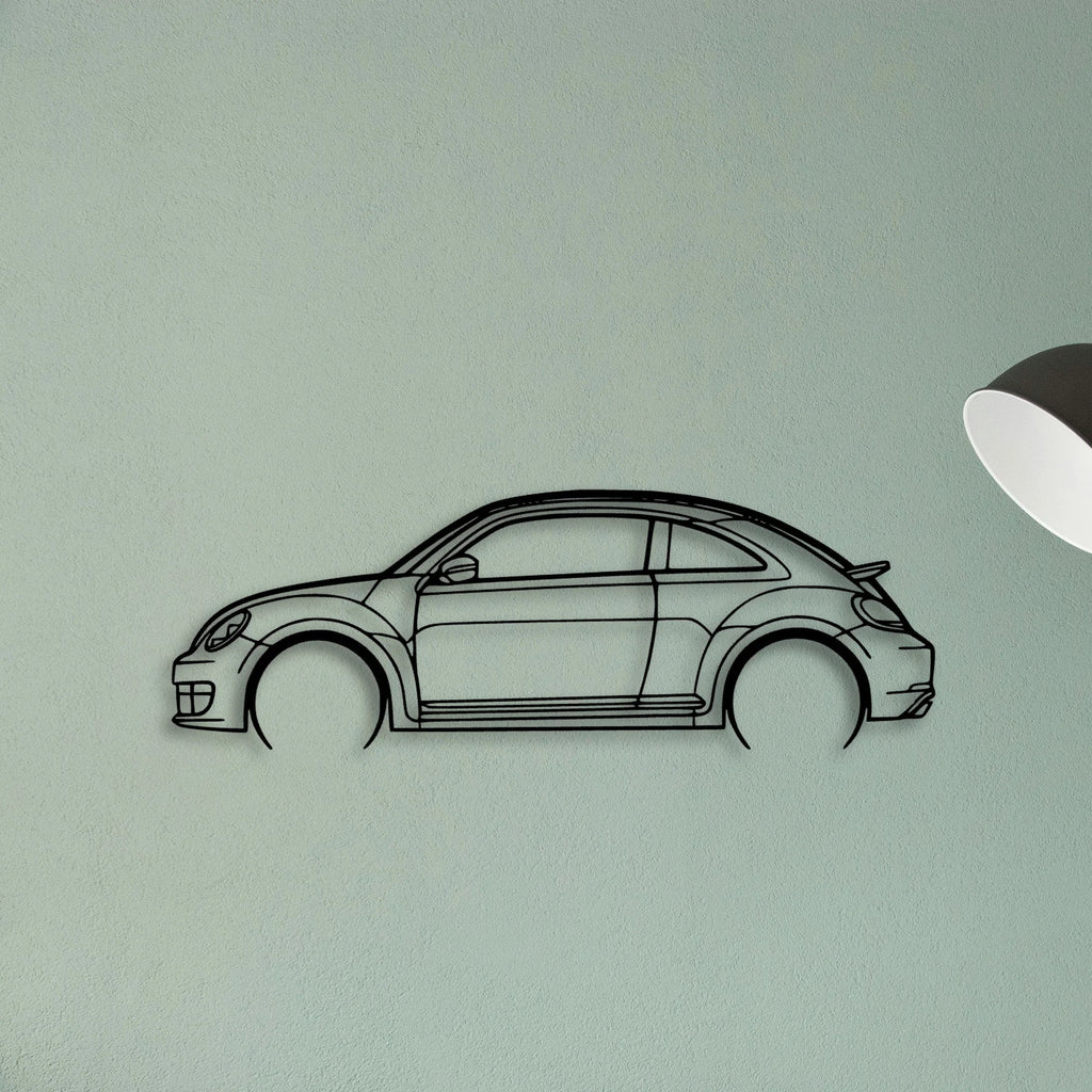 Beetle 2013 Classic Silhouette Metal Wall Art - Tinvibe