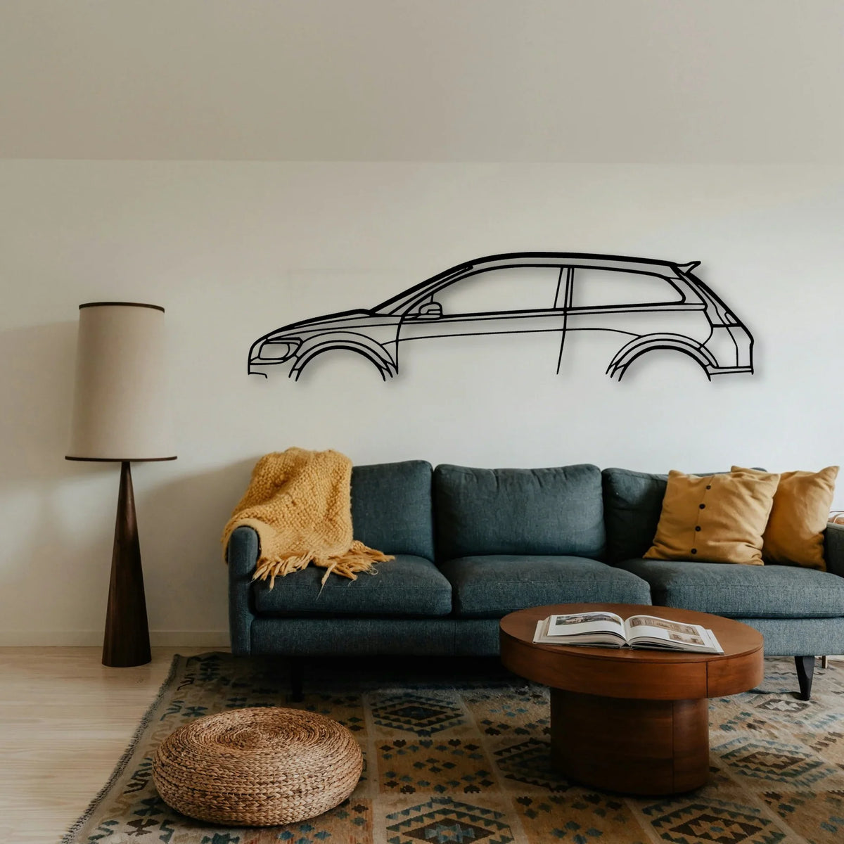 C30 2007 Classic Silhouette Metal Wall Art - Tinvibe