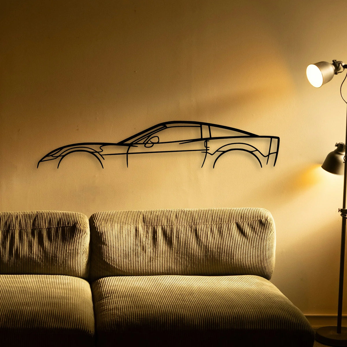 C6 Metal Classic Silhouette Metal Wall Art - Tinvibe