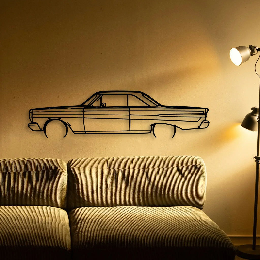 Comet 1964 Classic Silhouette Metal Wall Art - Tinvibe