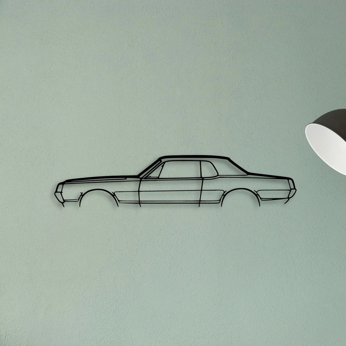 Cougar 1967 Classic Silhouette Metal Wall Art - Tinvibe