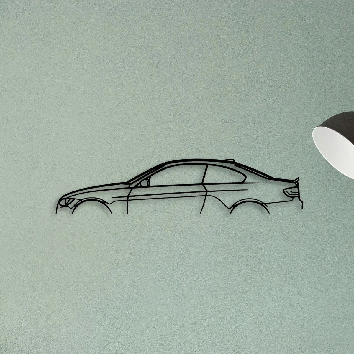 E92 335 Classic Silhouette Metal Wall Art - Tinvibe