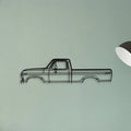 F 100 Classic Silhouette Metal Wall Art - Tinvibe