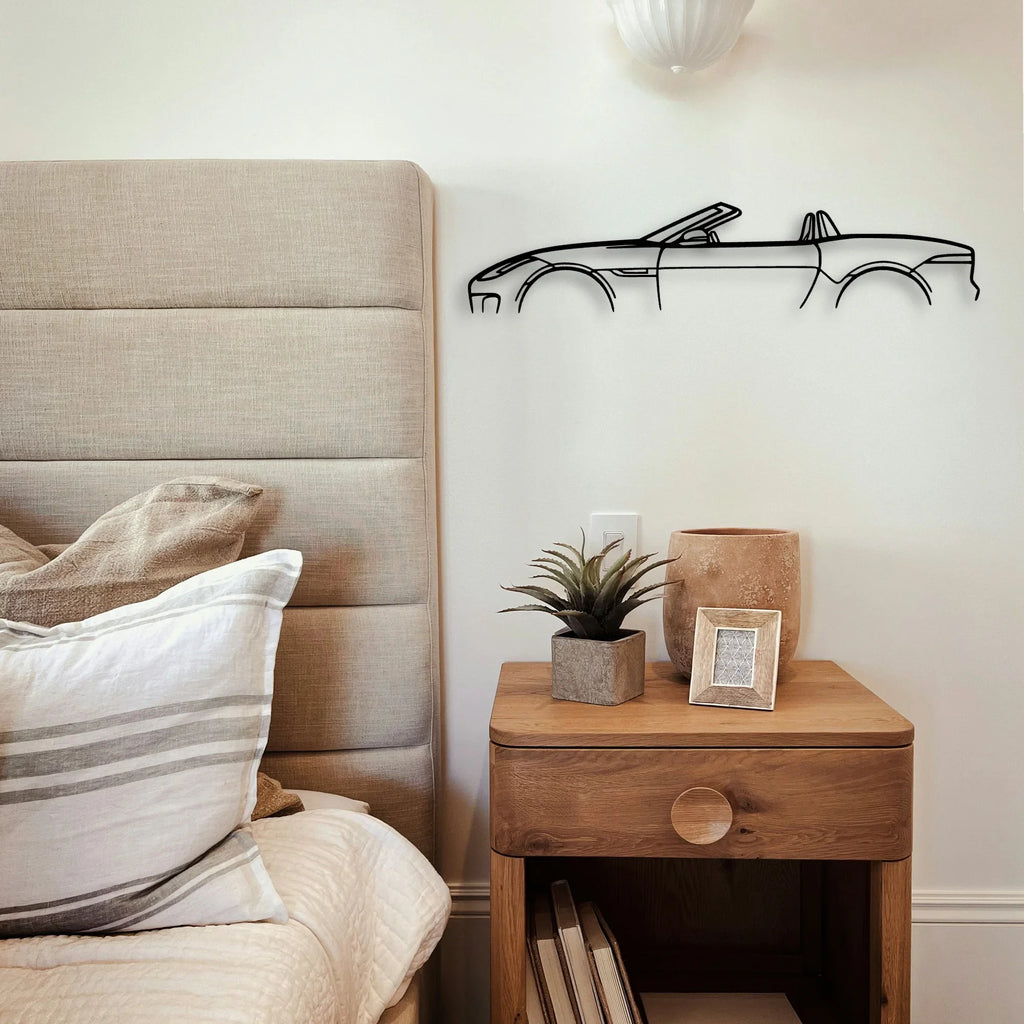 F Type Cabrio Classic Silhouette Metal Wall Art - Tinvibe