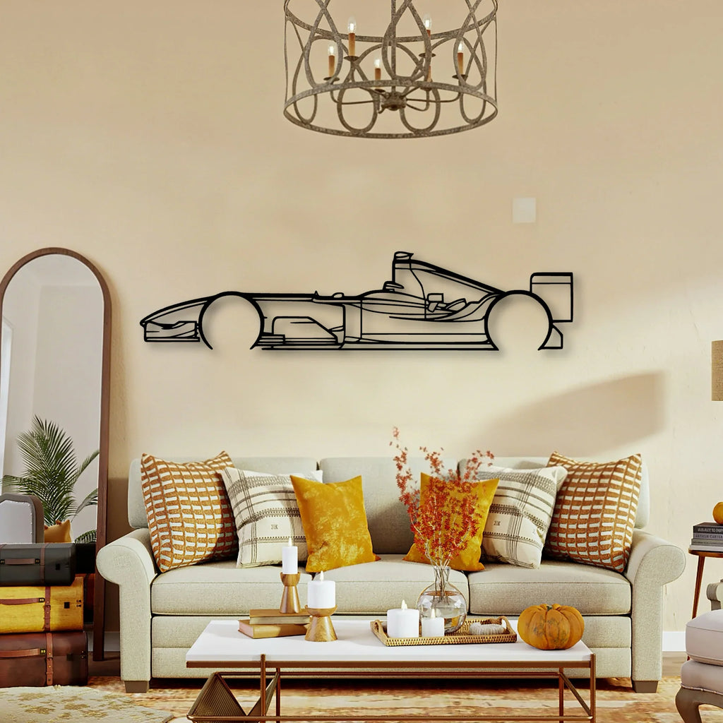 F1 2004 Classic Silhouette Metal Wall Art - Tinvibe
