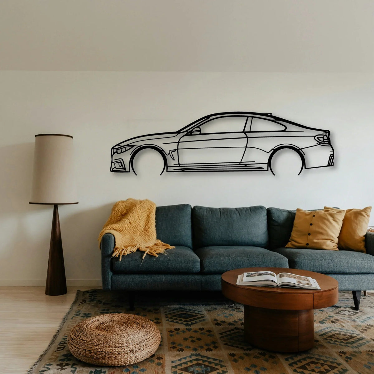 F32 M Classic Silhouette Metal Wall Art - Tinvibe
